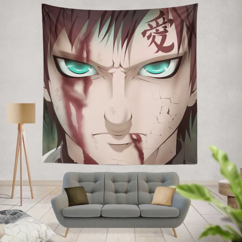 Gaara Journey Unfolds Anime Wall Tapestry