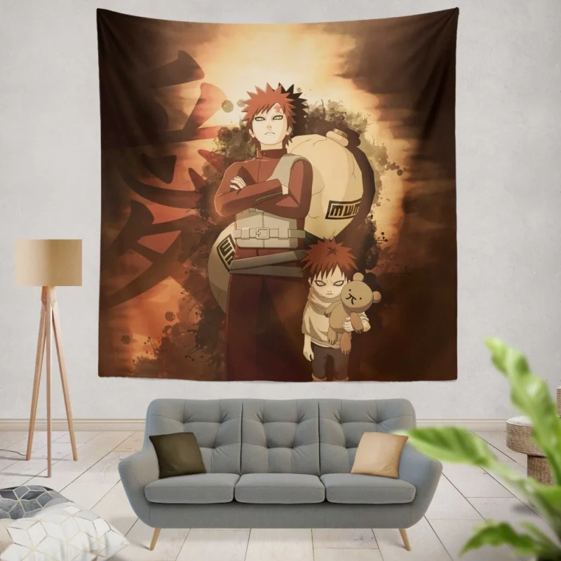 Gaara Resilience Shinobi Legacy Anime Wall Tapestry