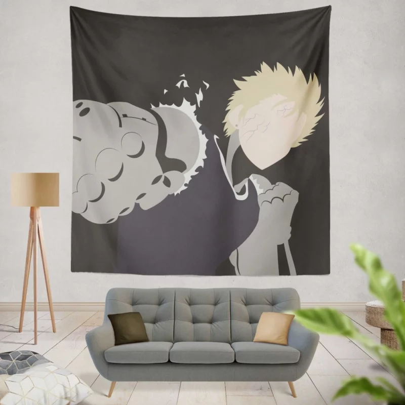 Genos One-Punch Man Battle Machine Anime Wall Tapestry