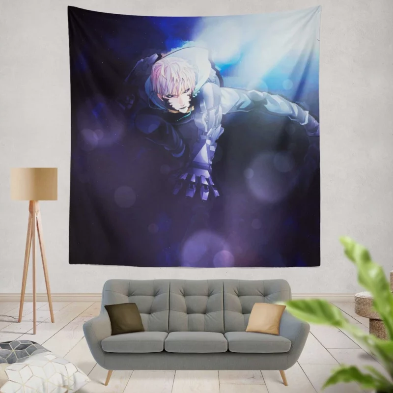 Genos One-Punch Man Robotic Guardian Anime Wall Tapestry