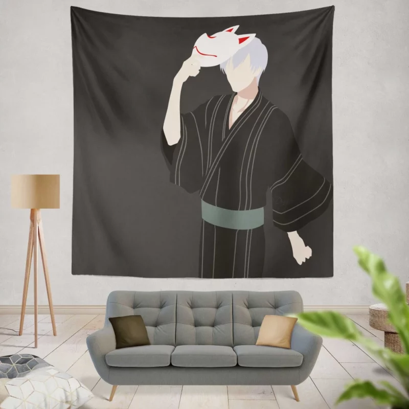 Gin Ichimaru Bleach Deceptive Captain Anime Wall Tapestry