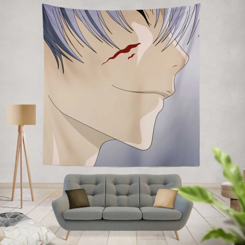 Gin Ichimaru Bleach Smiling Trickster Anime Wall Tapestry