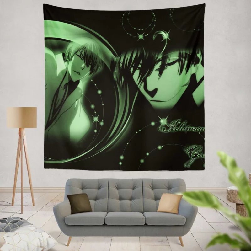 Gin Ichimaru Mysterious Captain in Bleach Anime Wall Tapestry