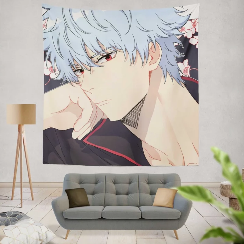 Gintoki Adventures in Gintama Anime Wall Tapestry