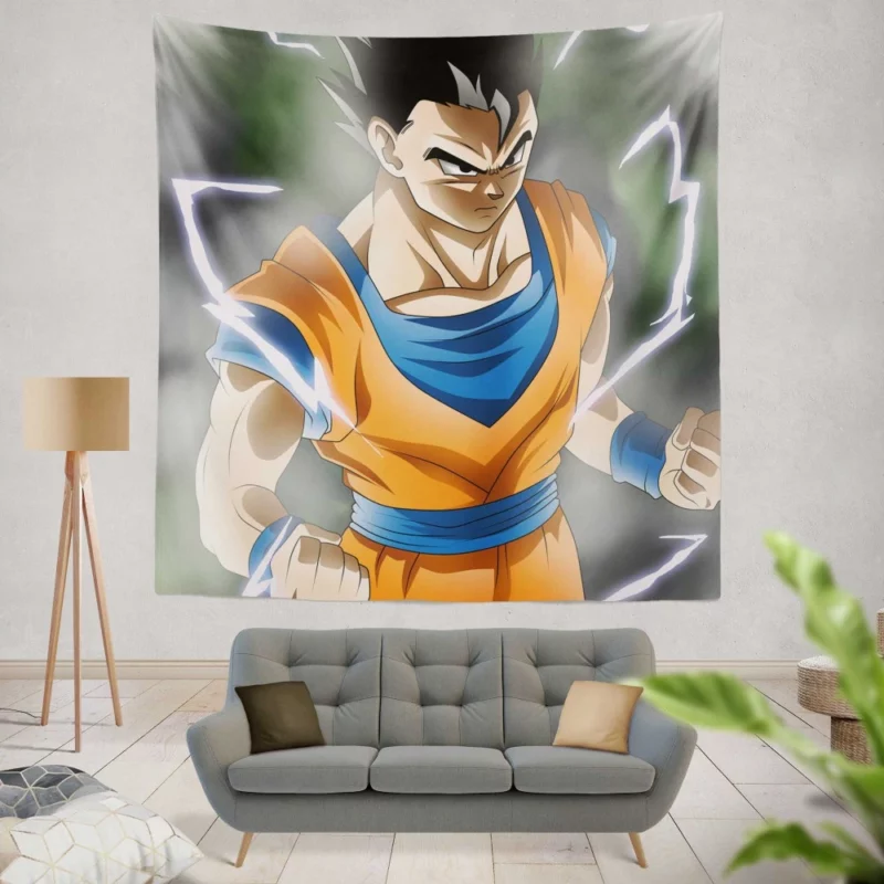 Gohan Evolution of a Hero Anime Wall Tapestry