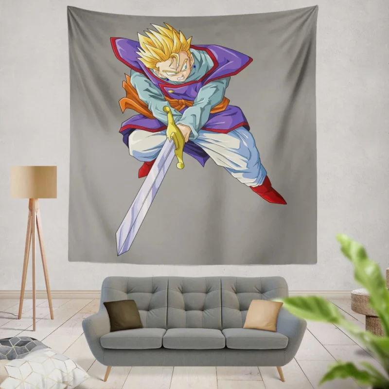 Gohan SSJ with Sword Warrior Strength Anime Wall Tapestry