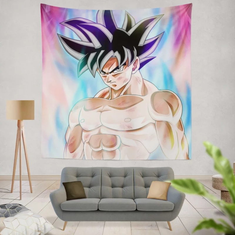 Goku Form Evolution Chronicles Anime Wall Tapestry