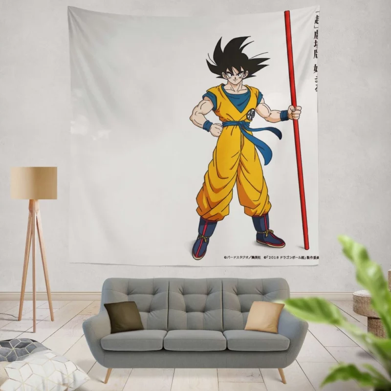 Goku Movie Adventure Legendary Quest Anime Wall Tapestry