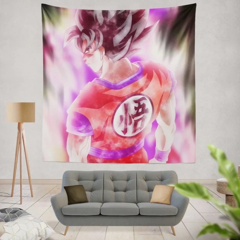 Goku Mythic Battle Chronicles Anime Wall Tapestry