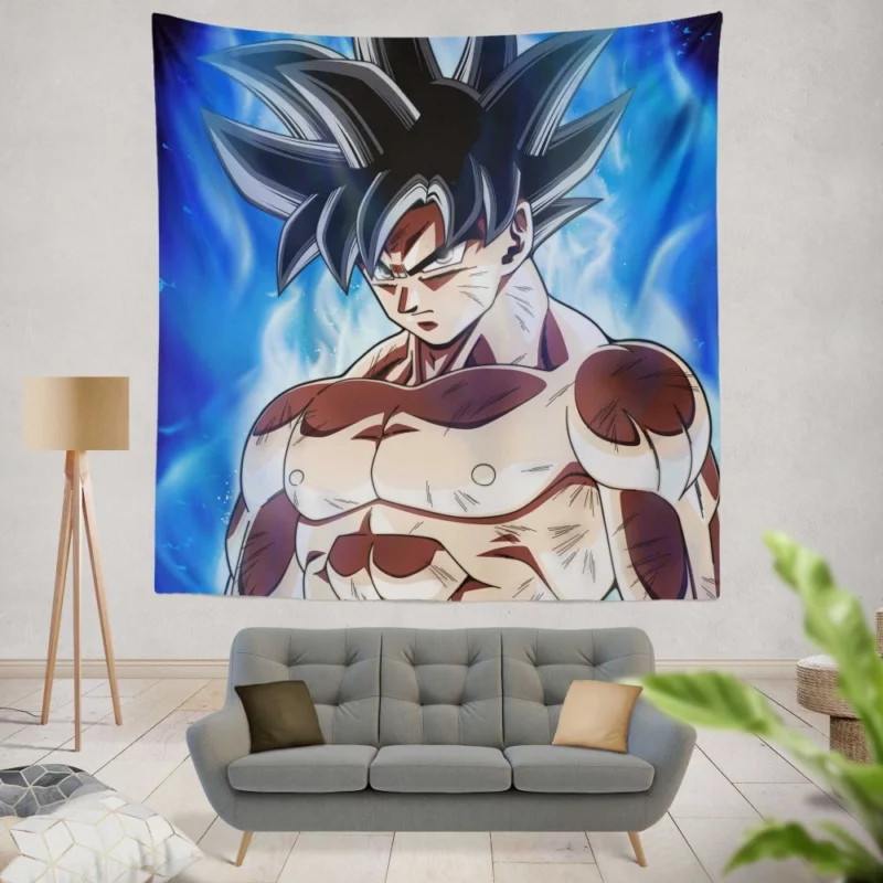 Goku New Awakening Emerges Anime Wall Tapestry