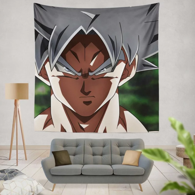 Goku Ultra Instinct Saga Unfolds Anime Wall Tapestry