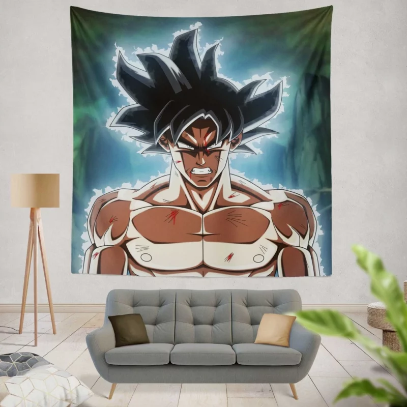 Goku Ultra Instinct Unleashed Power Anime Wall Tapestry