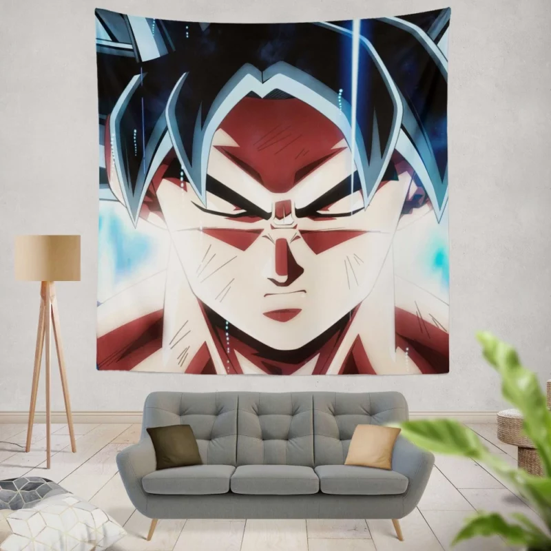 Goku Unstoppable Evolution Anime Wall Tapestry