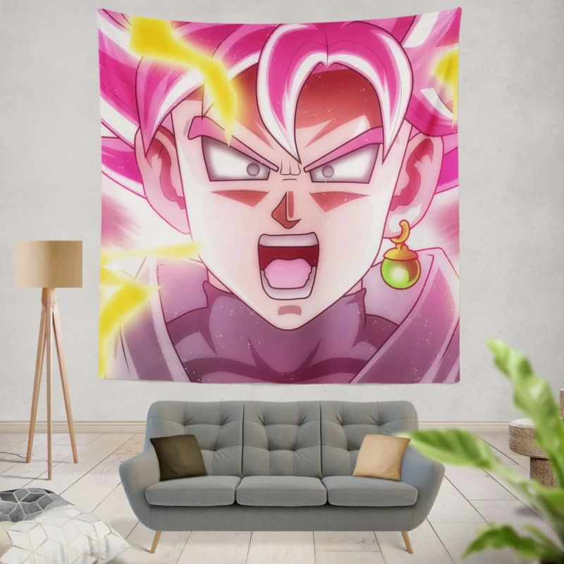 Goku Unstoppable Power Anime Wall Tapestry