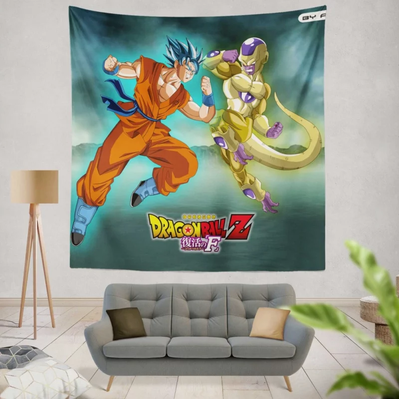 Goku vs Frieza Showdown Universe Fate Anime Wall Tapestry