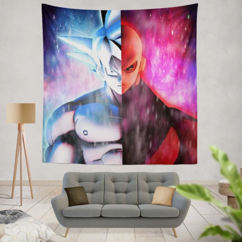 Goku vs. Jiren Ultra Instinct Showdown Anime Wall Tapestry