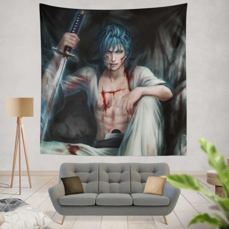 Grimmjow Bleach Savage Panther Anime Wall Tapestry