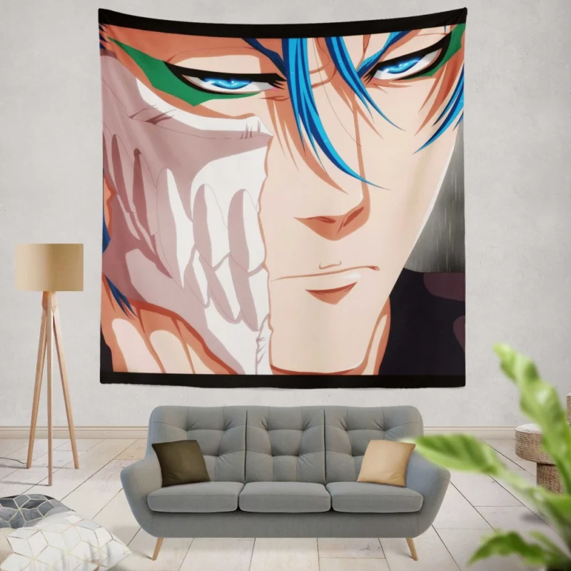 Grimmjow Jaegerjaquez Bleach Fierce Rebel Anime Wall Tapestry