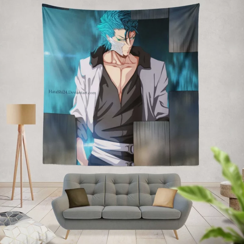 Grimmjow Jaegerjaquez Bleach Roaring Beast Anime Wall Tapestry