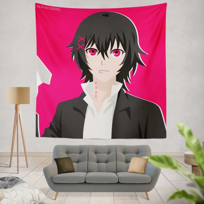 Haise Sasaki Enigmatic Ghoul Anime Wall Tapestry