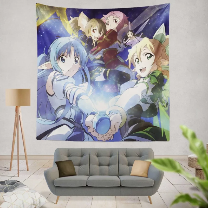 Heroines of Sword Art Online II Anime Wall Tapestry