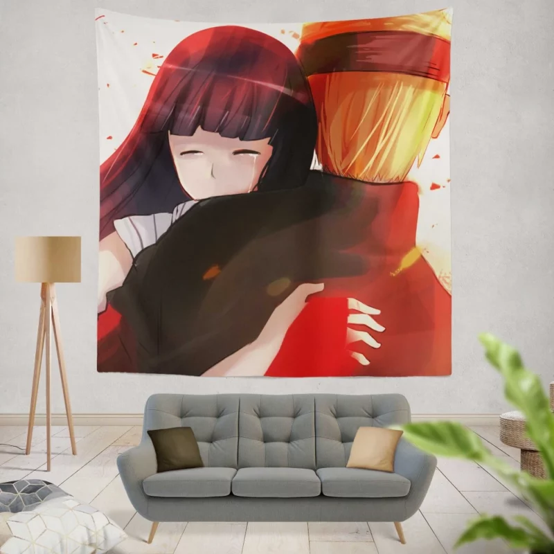 Hinata Hyuga Naruto Inspirational Love Anime Wall Tapestry