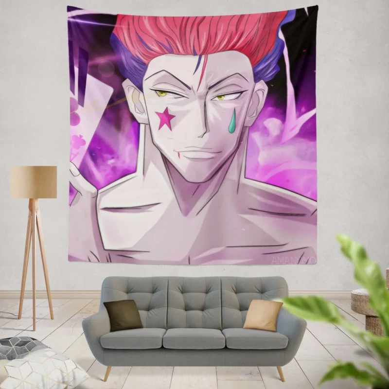 Hisoka Hunter Charming Deception Anime Wall Tapestry