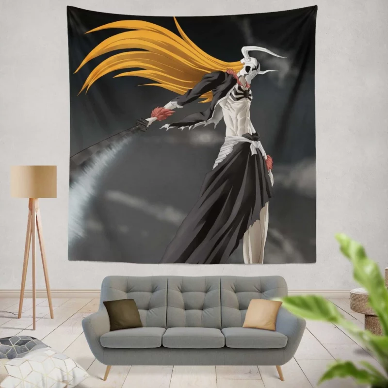 Hollow Ichigo Unleashed Power Anime Wall Tapestry