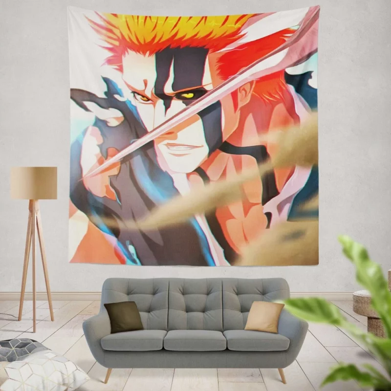 Horn of Salvation Ichigo Triumph Anime Wall Tapestry