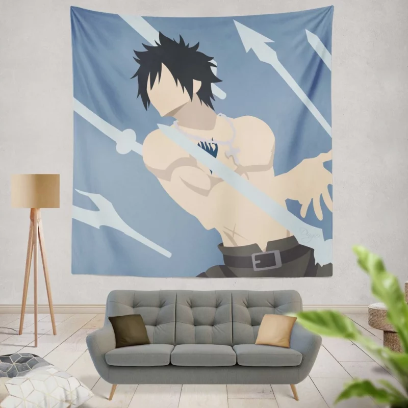 Ice-Make Mastery Gray Journey Anime Wall Tapestry