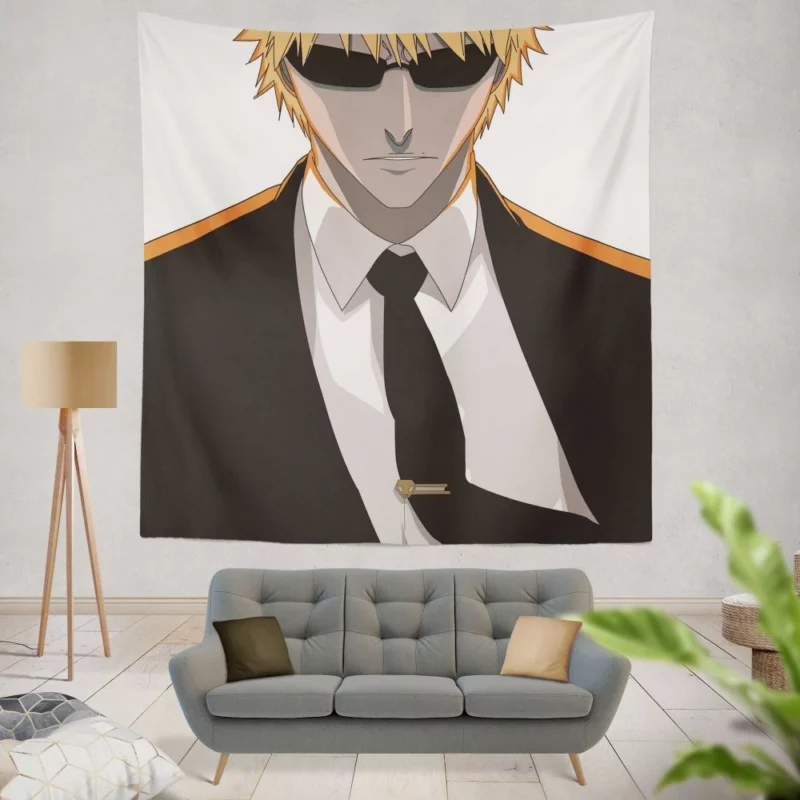 Ichigo Battle Bleach Chronicles Anime Wall Tapestry