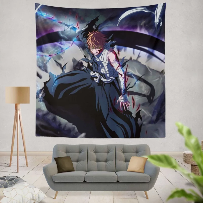 Ichigo Determination Soul Reaper Quest Anime Wall Tapestry