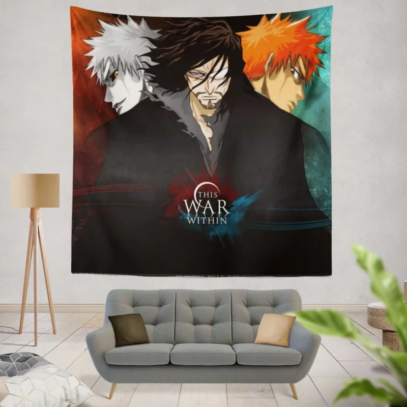 Ichigo Evolution Zangetsu Power Anime Wall Tapestry