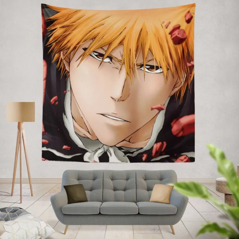 Ichigo Kurosaki Shinigami Path Anime Wall Tapestry