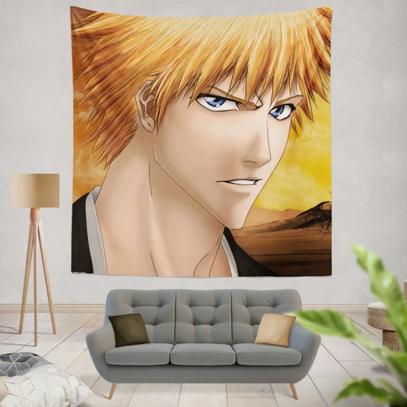 Ichigo Kurosaki Soul Reaper Saga Anime Wall Tapestry