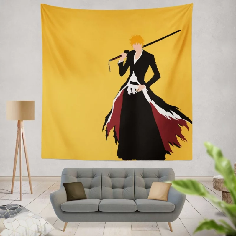 Ichigo Kurosaki Zanpakuto Spirit Anime Wall Tapestry