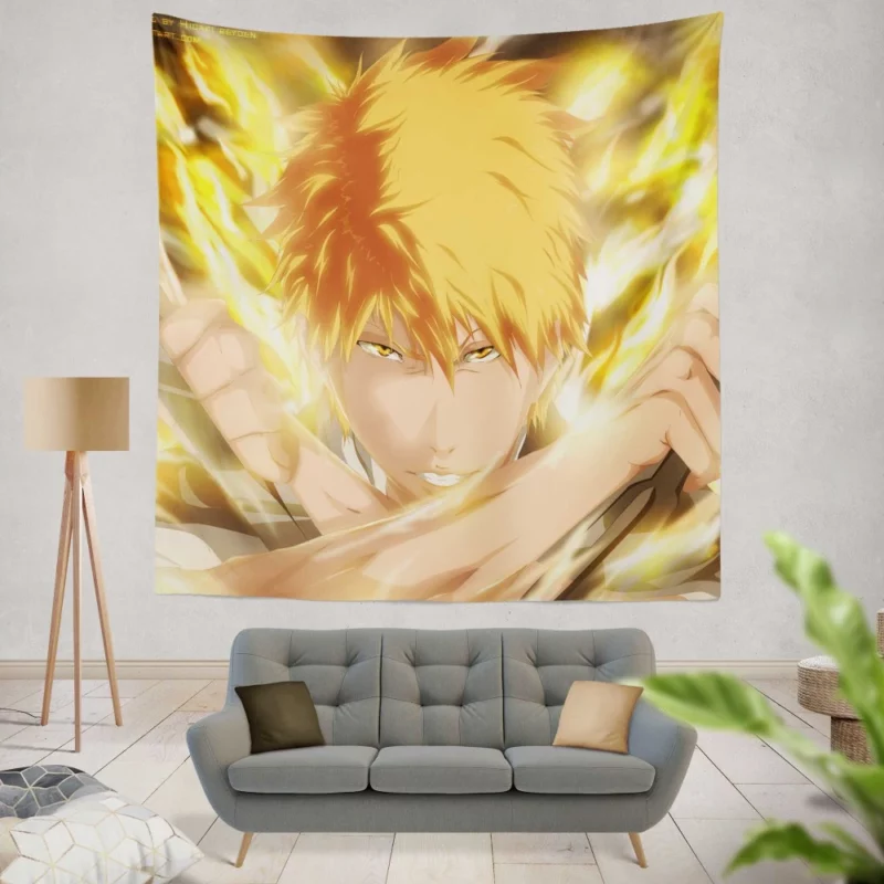 Ichigo Triumph Hollow Showdown Anime Wall Tapestry