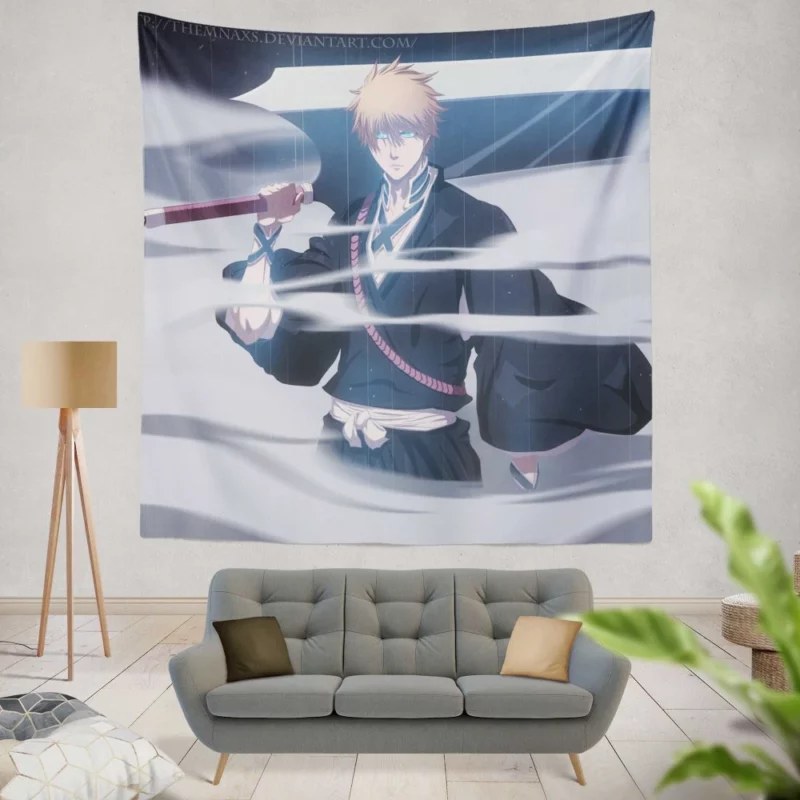 Ichigo Ultimate Form Unleashed Anime Wall Tapestry