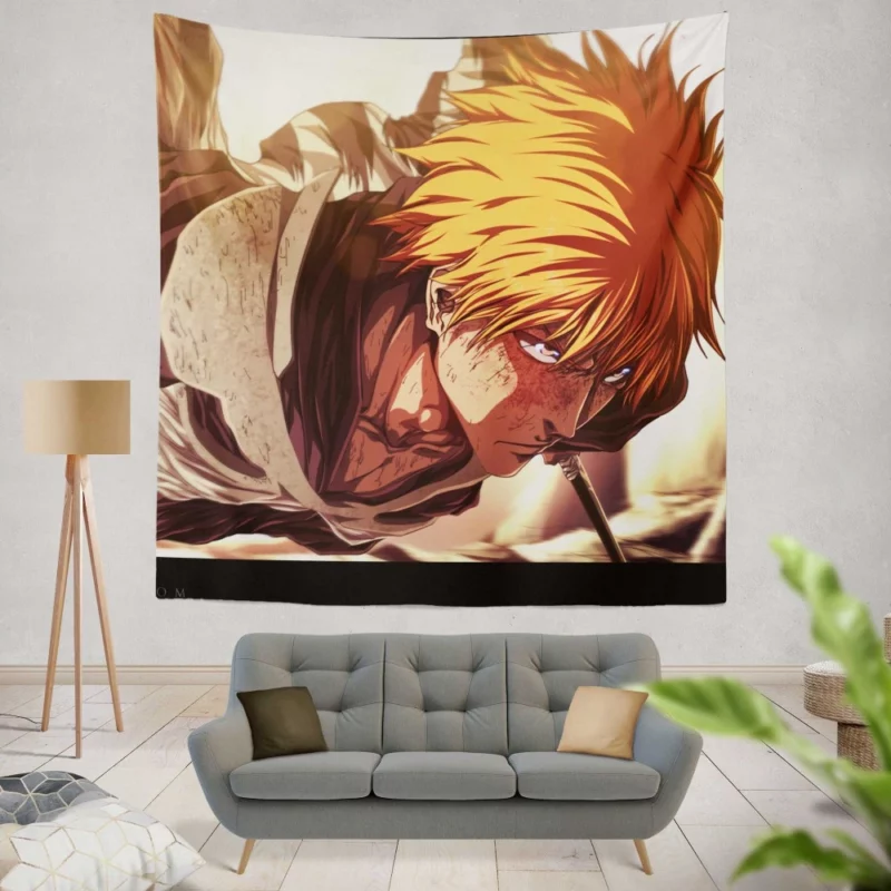 Ichigo Victory Bleach Chronicles Anime Wall Tapestry