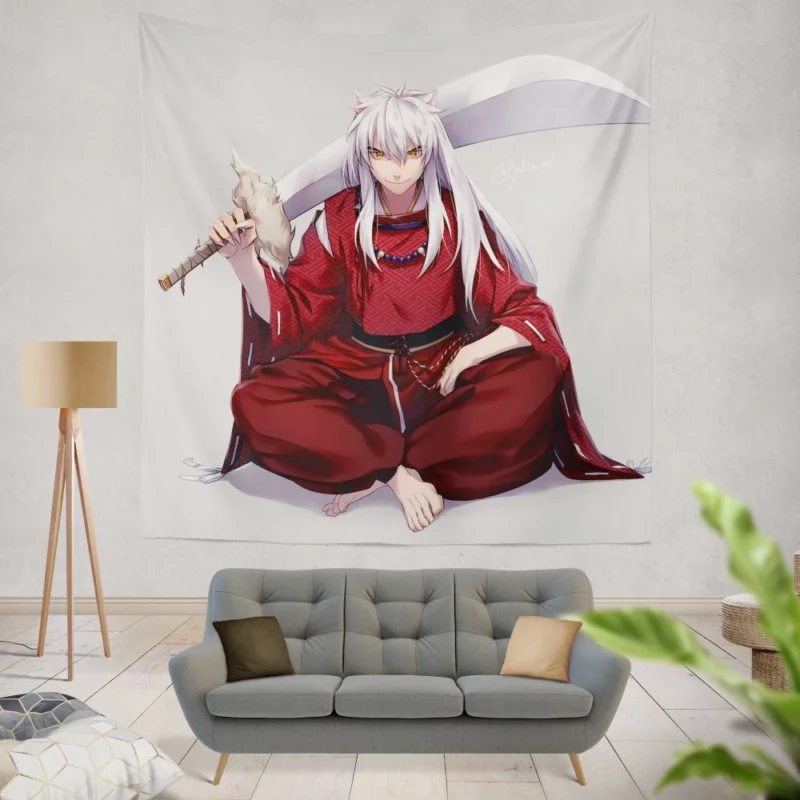 InuYasha Adventures Continue Anime Wall Tapestry