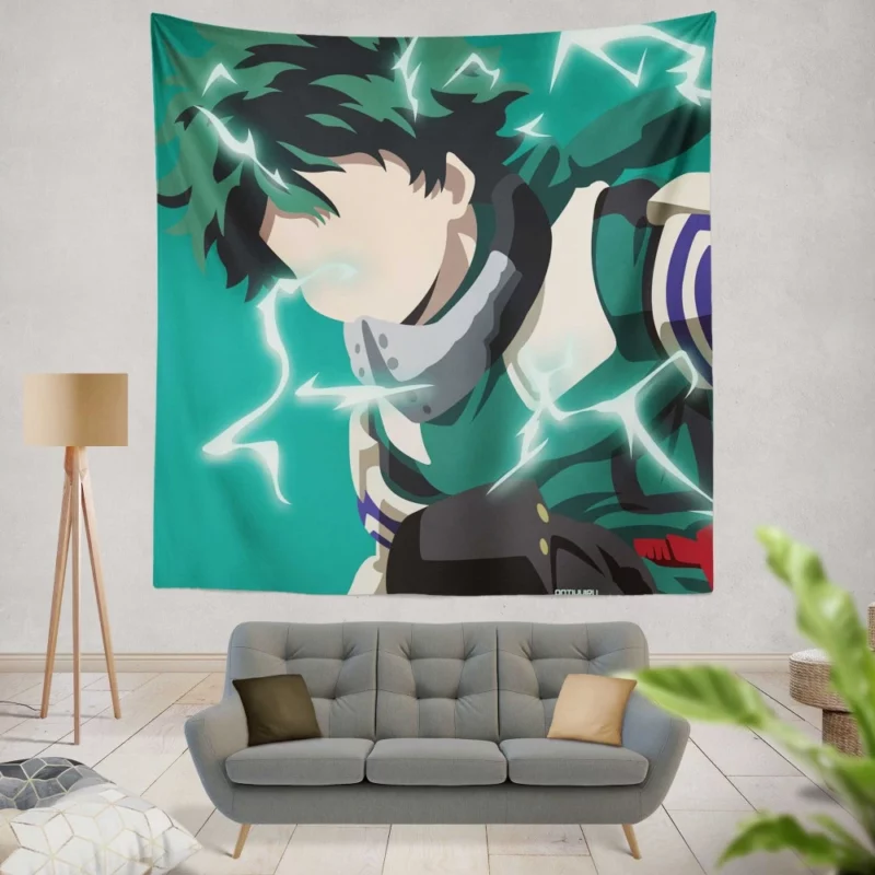 Izuku Midoriya Aspiring Hero Anime Wall Tapestry