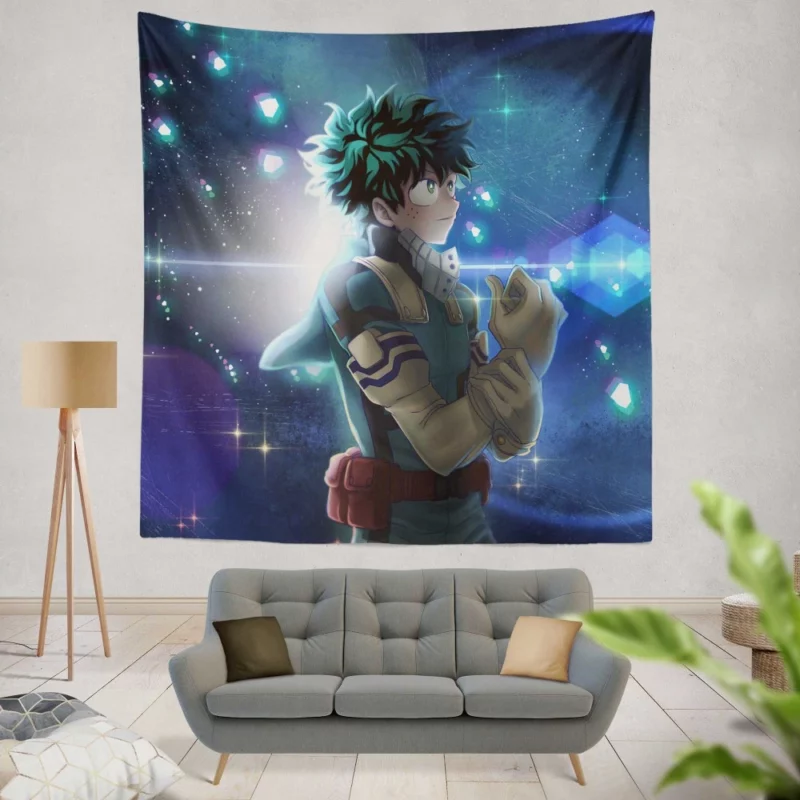 Izuku Midoriya Heroic Pursuits Anime Wall Tapestry