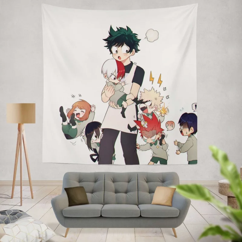 Izuku Midoriya My Hero Journey Anime Wall Tapestry