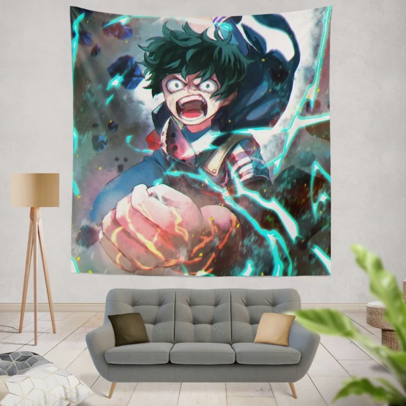 Izuku Midoriya Symbol of Hope Anime Wall Tapestry