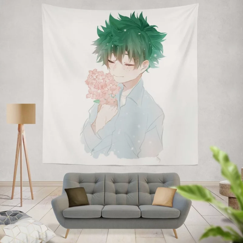 Izuku and Bakugou Rivalry Unleashed Anime Wall Tapestry