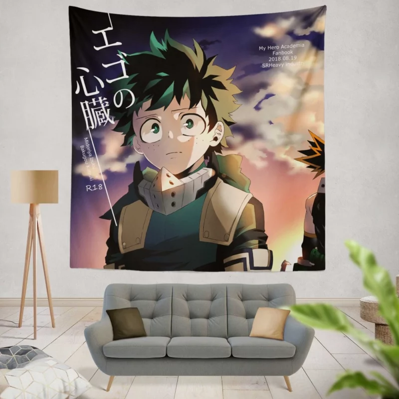 Izuku and Katsuki Eternal Rivals Anime Wall Tapestry