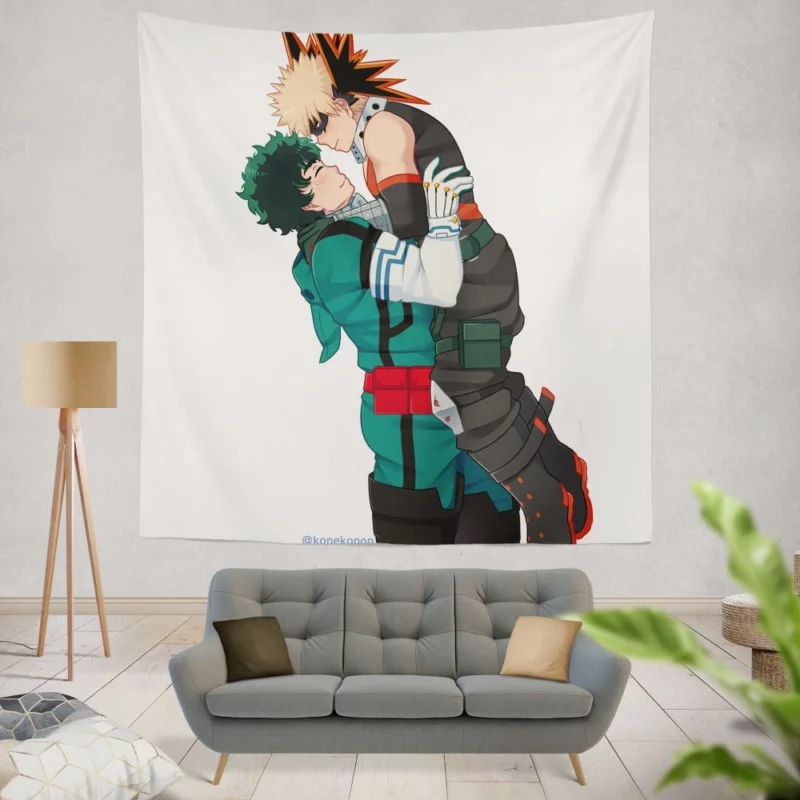 Izuku and Katsuki Explosive Duo Anime Wall Tapestry