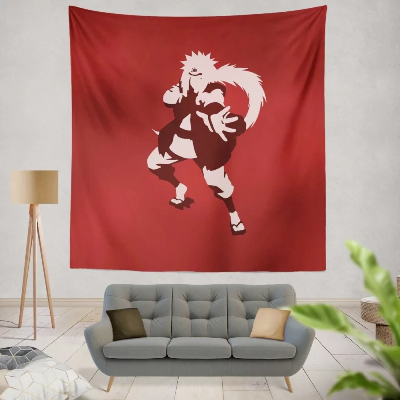 Jiraiya Flamboyant Look Anime Wall Tapestry