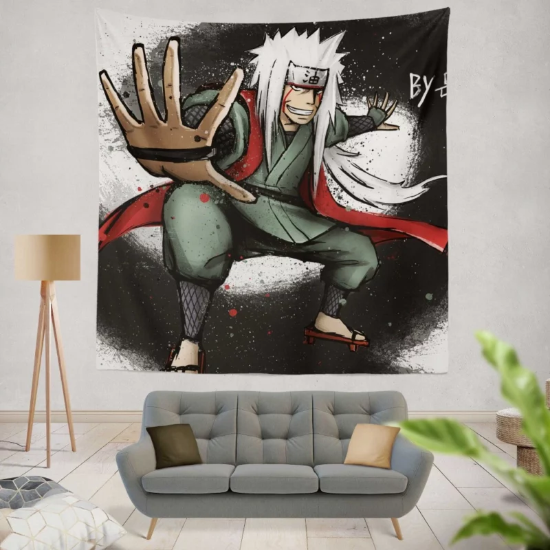 Jiraiya Master of Toad Summoning Anime Wall Tapestry