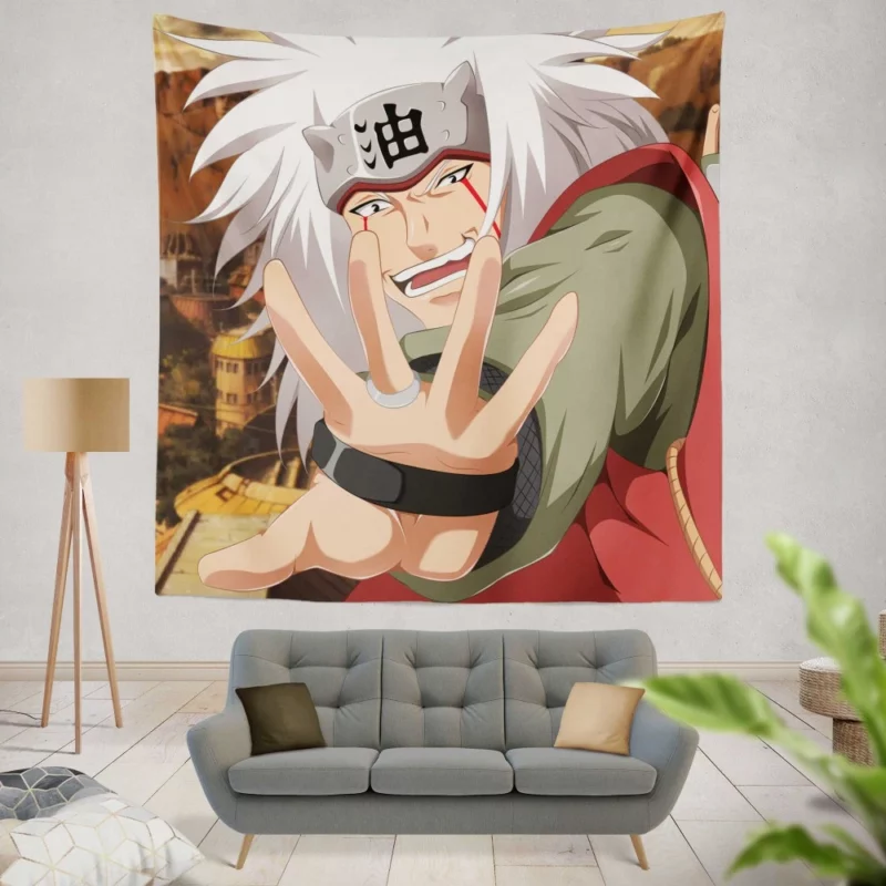 Jiraiya Teachings Naruto Mentor Anime Wall Tapestry